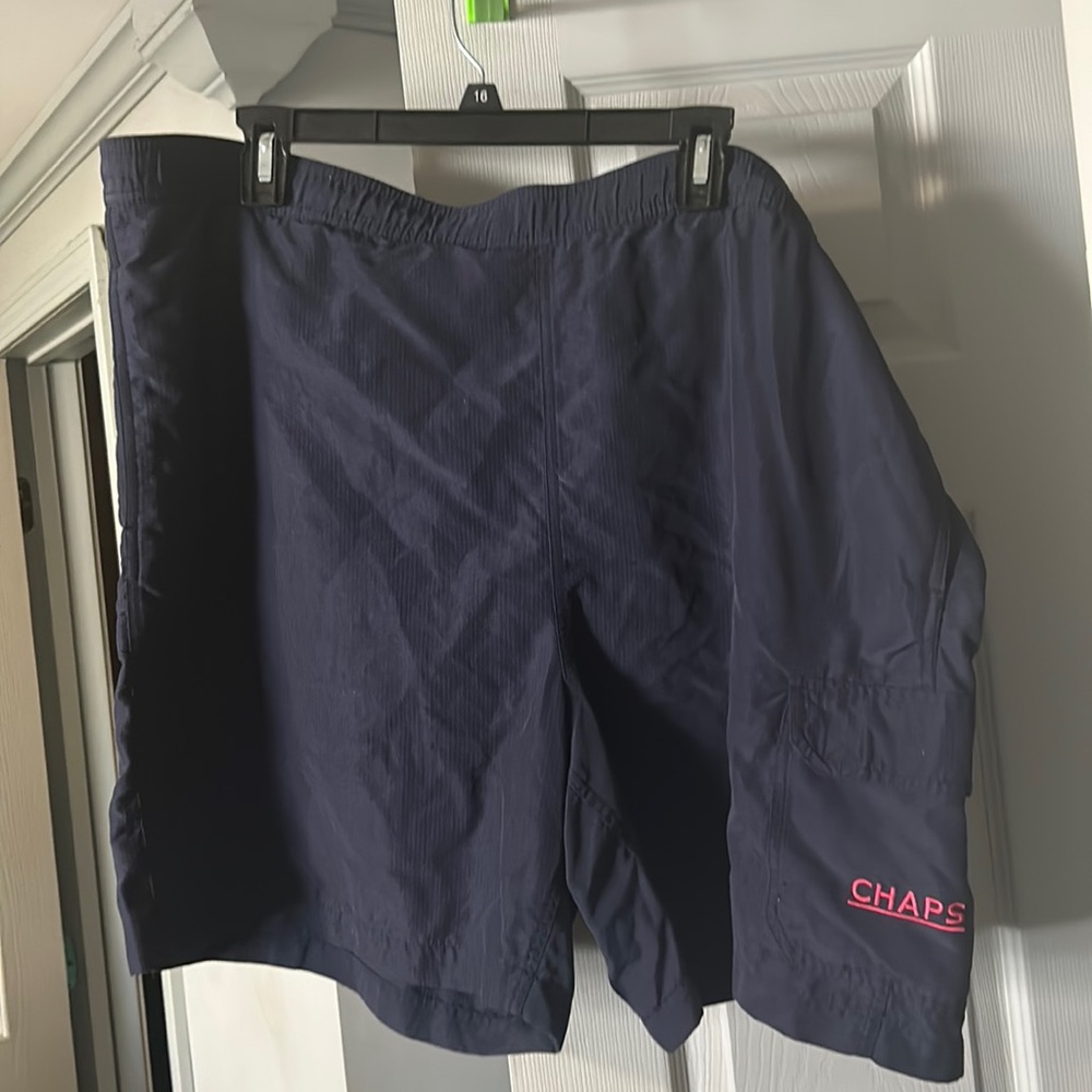 Men’s Chaps swim trunks navy blue size XL